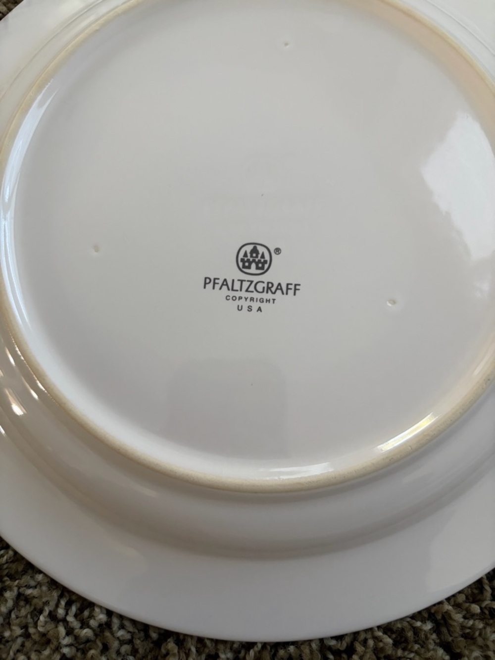 Pfaltzgraff Hopscotch Plates 10.5” - Peach - Picture 6 of 6